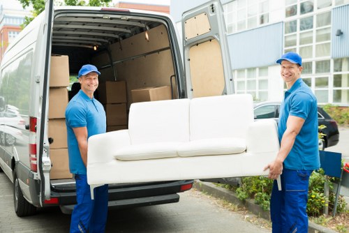 Removal team planning a house move in New Addington