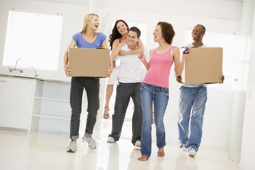 Removal team helping with a local move in New Addington