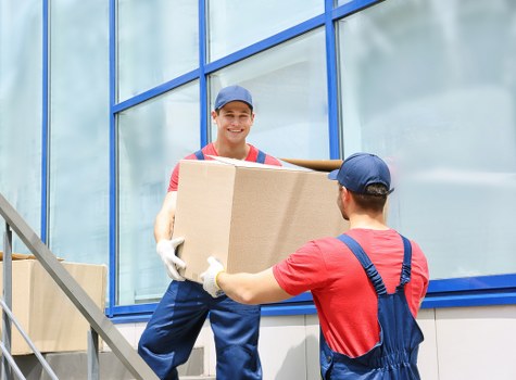 A van ready for a local move in Newaddington
