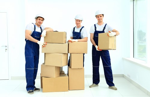 Removal team helping with a house move in New Addington