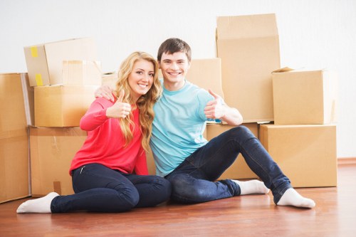Packing and loading supplies used for a commercial move