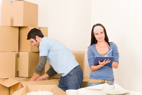 Preparation checklist and moving supplies for a home relocation