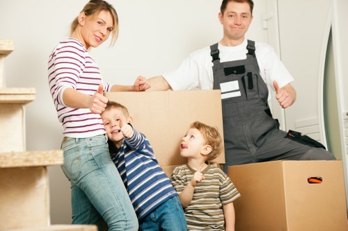 Careful loading of furniture and household items for a New Addington move